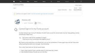 Cannot Sign-in to my iTunes account - Apple Community