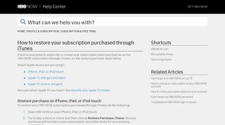 How to restore your subscription purchased through iTunes