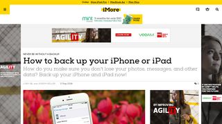 How to back up your iPhone or iPad | iMore