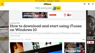 How to download and start using iTunes on Windows 10 | iMore