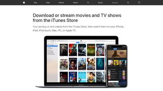 Download or stream movies and TV shows from the iTunes Store ...