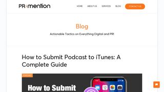 How to Submit a Podcast to iTunes: A Complete Guide - PRmention