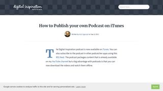 How to Publish your Podcast on iTunes from WordPress or Blogger