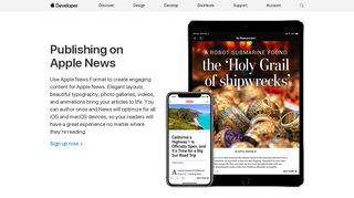 Publishing on Apple News - Apple Developer
