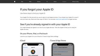 If you forgot your Apple ID - Apple Support