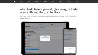 What to do before you sell, give away, or trade in your iPhone, iPad, or ...