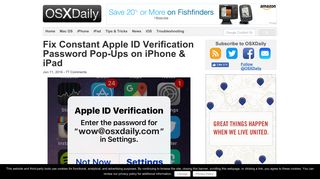 Fix Constant Apple ID Verification Password Pop-Ups on iPhone & iPad