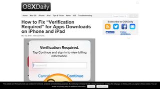 How to Fix “Verification Required” for Apps Downloads on iPhone and ...