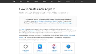 Create an Apple ID - Apple Support