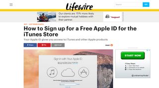 How to Sign up for an Apple ID to Use on iTunes - Lifewire