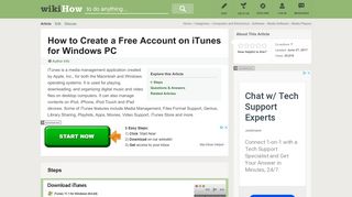 How to Create a Free Account on iTunes for Windows PC: 10 Steps