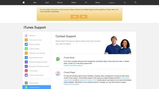 iTunes - Contact Us - Apple Support