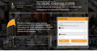 ITU Admission Portal