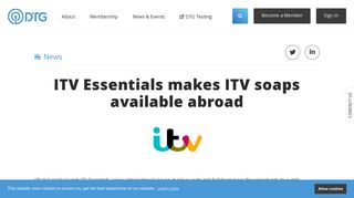 ITV Essentials makes ITV soaps available abroad - DTG