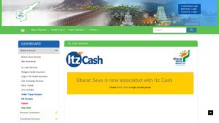 Itz Cash Services - Mana seva centre | manasevaonline.com