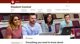 Pay Your Bill: Student Central: IUPUI