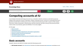 Computing accounts at IU - IU Knowledge Base - Indiana University