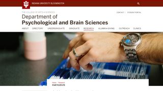 Participate - Psychological and Brain Sciences - Indiana University ...