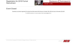 Registration for 2019 Formal Recruitment - ICS