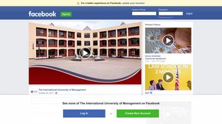 The International University of Management (IUM) - Facebook