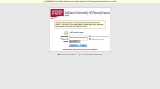 IUP imail Login - Indiana University of PA