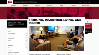 Housing, Residential Living, and Dining - Indiana University of ...