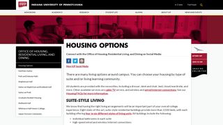 Housing Options - Housing, Residential Living, and Dining - IUP