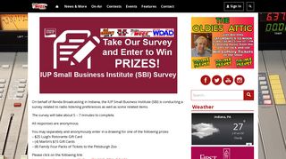 IUP Small Business Institute (SBI) Survey | WCCS AM1160 & 101.1FM