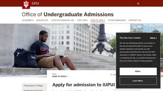 Learn how to apply - Office of Undergraduate Admissions - iupui