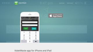 Download iValetWaste app for iPhone and iPad