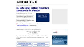 Ivan Smith Furniture Credit Card Payment, Login, and Customer ...