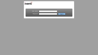 Ivanti Web Desk - Log on