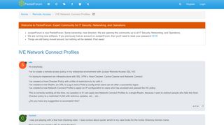 IVE Network Connect Profiles | PacketForum (formerly JuniperForum)