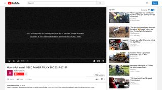 How to full install IVECO POWER TRUCK EPC 2017-2018? - YouTube