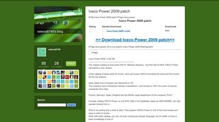 Iveco Power 2009 patch - selena8745's blog