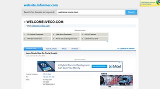 welcome.iveco.com at WI. Iveco Single Sign On Portal (Login)