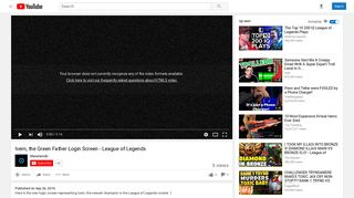 Ivern Login Screen - League of Legends - YouTube