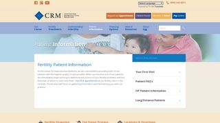 Fertility Patient Information | CRM in Central Florida