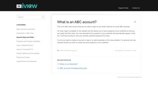 What is an ABC account? - ABC iview Support