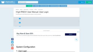 User Login - Ivigil IP6D31 User Manual [Page 14] - ManualsLib