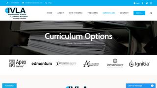 Curriculum Options - Internatonal Virtual Learning Academy