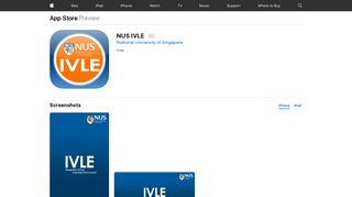 NUS IVLE on the App Store - iTunes - Apple