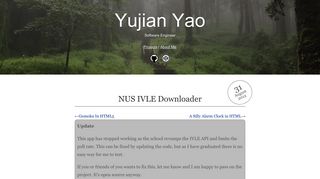 NUS IVLE Downloader | Yujian Yao