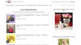Ivory Clasp Reviews | MSA - My Subscription Addiction