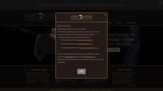 IvoryOption – Binary Options Trading Platform