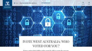 iVote West Australia: Who voted for you? | Pursuit by The University of ...