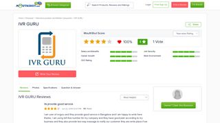 IVR GURU Reviews, Employee Reviews, Careers, Recruitment, Jobs ...