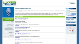 Illinois Vital Records System (IVRS) - myLearningPointe