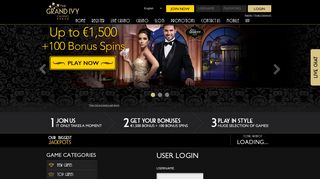 User Login - The Grand Ivy Casino | Log In