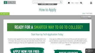 How to Apply - Ivy Tech Community College of Indiana